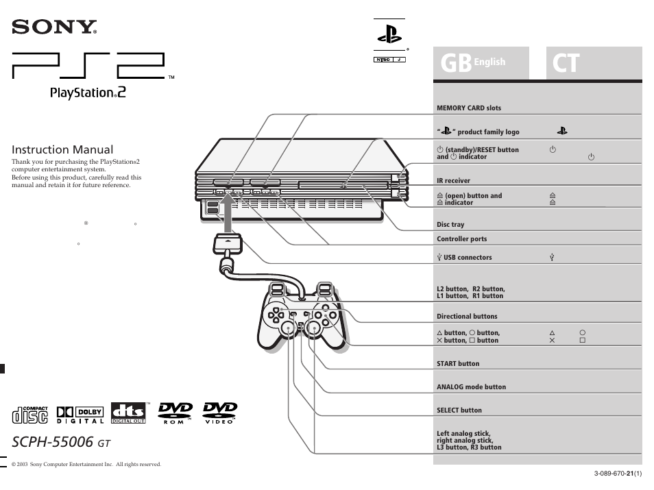 Sony SCPH-55006 GT User Manual | 56 pages