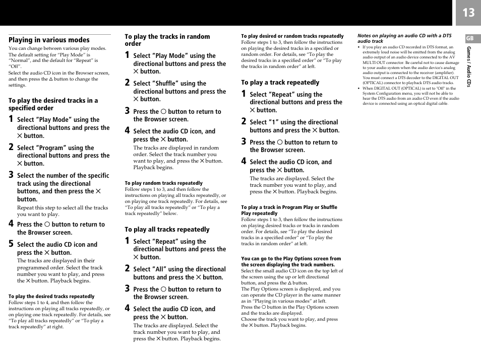 Sony SCPH-55006 GT User Manual | Page 13 / 56