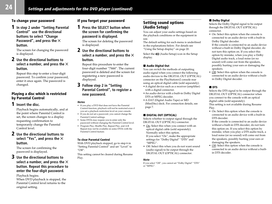 Sony SCPH-55006 GT User Manual | Page 24 / 56