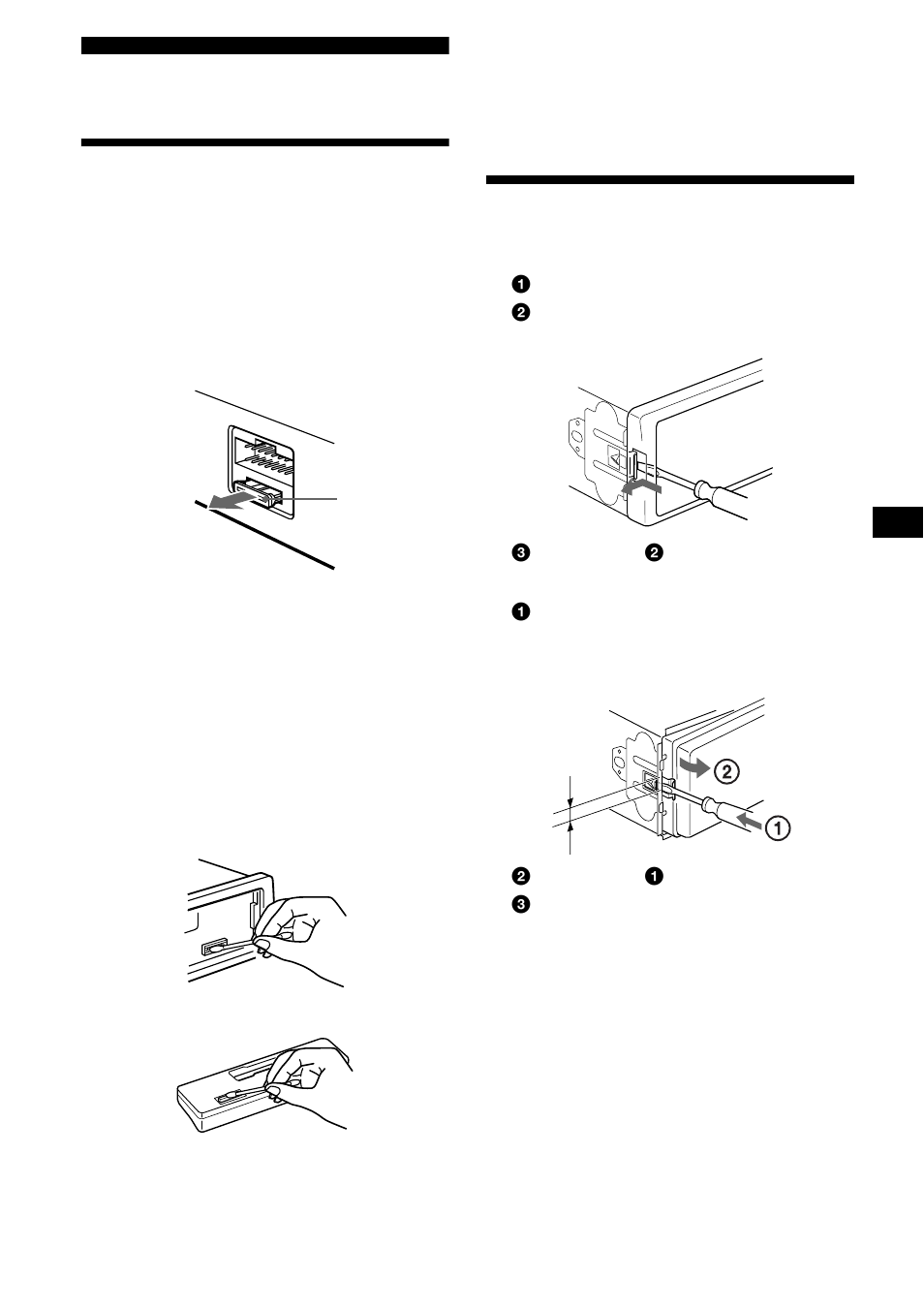 Additional information, Maintenance, Removing the unit | Maintenance removing the unit | Sony XR-CA440X User Manual | Page 17 / 60
