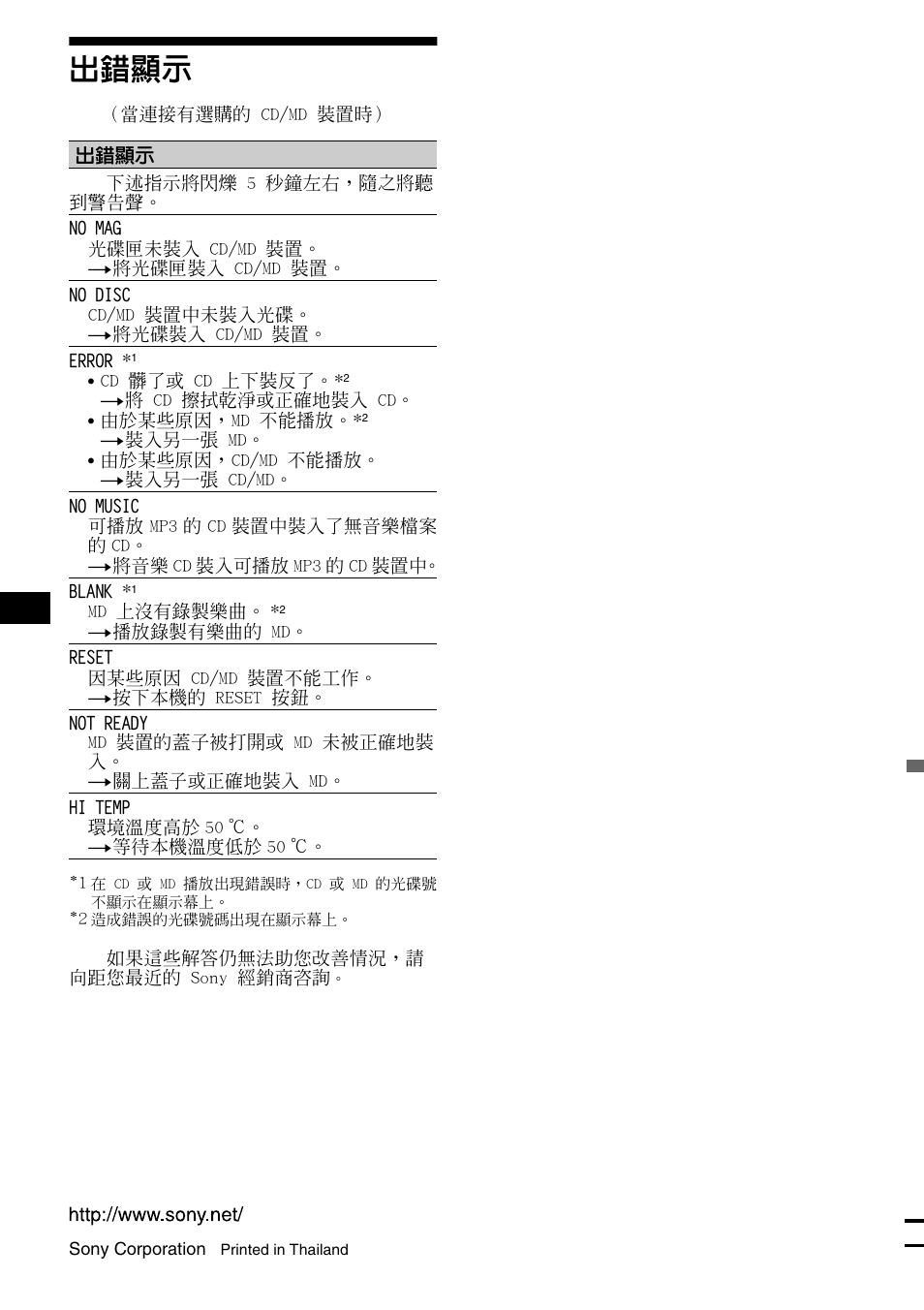 Sony XR-CA440X User Manual | Page 60 / 60