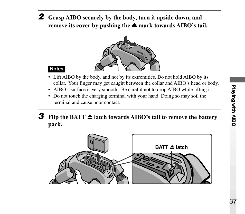 Sony AIBO ERS-31L User Manual | Page 37 / 64