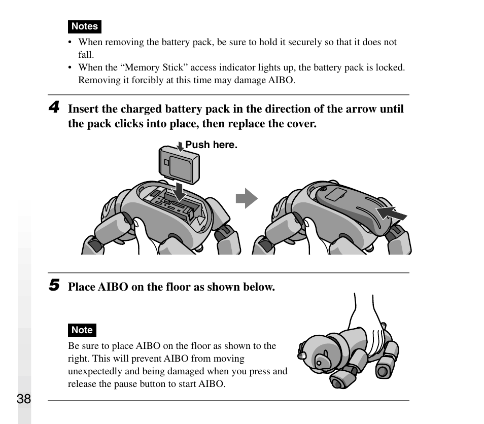 Sony AIBO ERS-31L User Manual | Page 38 / 64