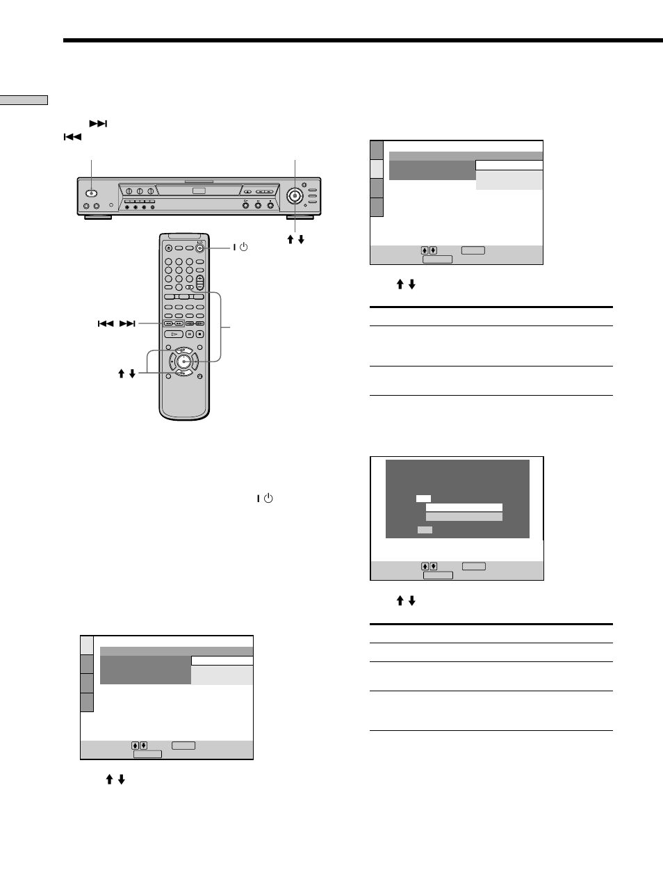 Quick setup | Sony DVP-K360 User Manual | Page 14 / 80