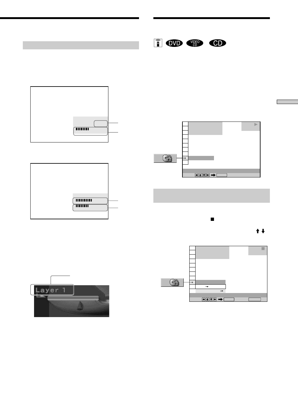 Locking discs (custom parental control), Locking discs (custom parental control) z | Sony DVP-K360 User Manual | Page 37 / 80