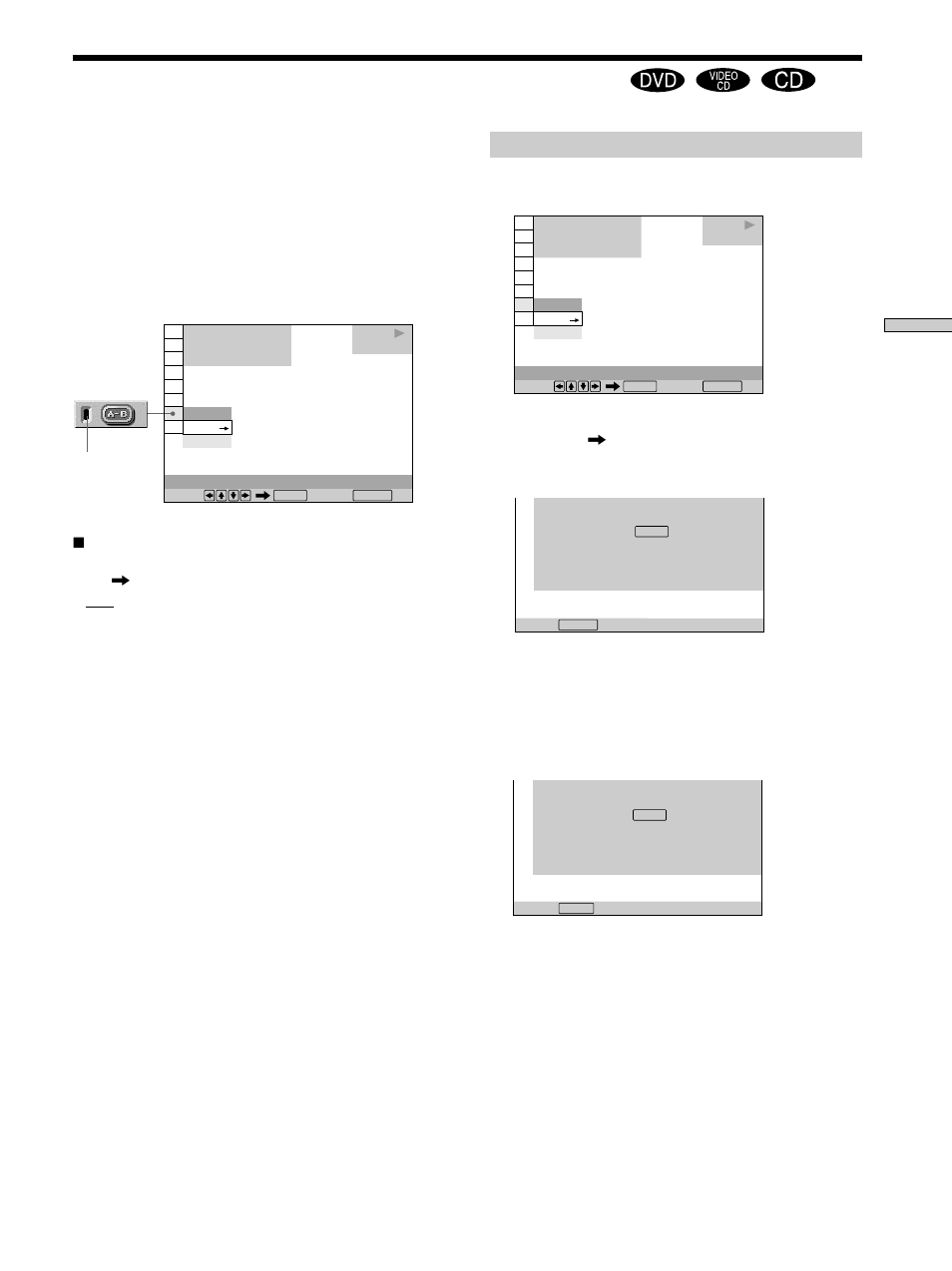 Repeating a specific portion (a-b repeat) | Sony DVP-K360 User Manual | Page 43 / 80