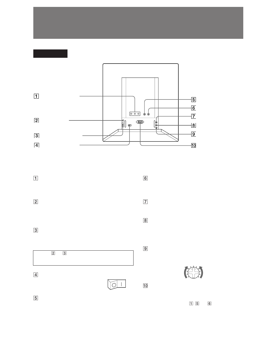 Lage und funktion der bedienungselemente, Rückseite | Sony DDM-2800CSU User Manual | Page 12 / 14