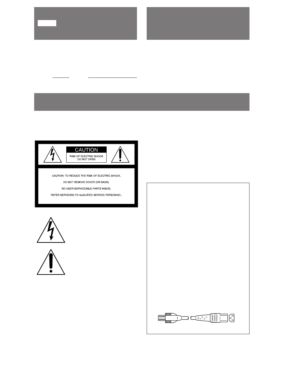 Table of contents owner’s record, Warning | Sony DDM-2800CSU User Manual | Page 2 / 14