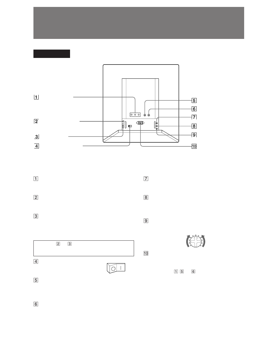 Location and function of controls, Rear panel | Sony DDM-2800CSU User Manual | Page 4 / 14