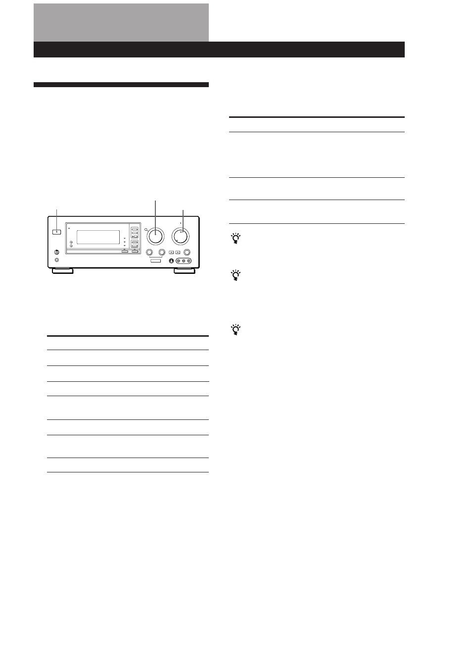 Selección de un componente, Operaciones del amplificador, Contemplación de programas de vídeo | Sony TA-VA8ES User Manual | Page 63 / 114
