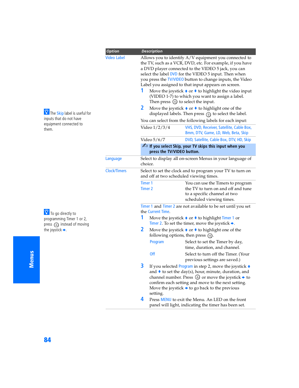 Sony KP 57WV700  EN User Manual | Page 85 / 101