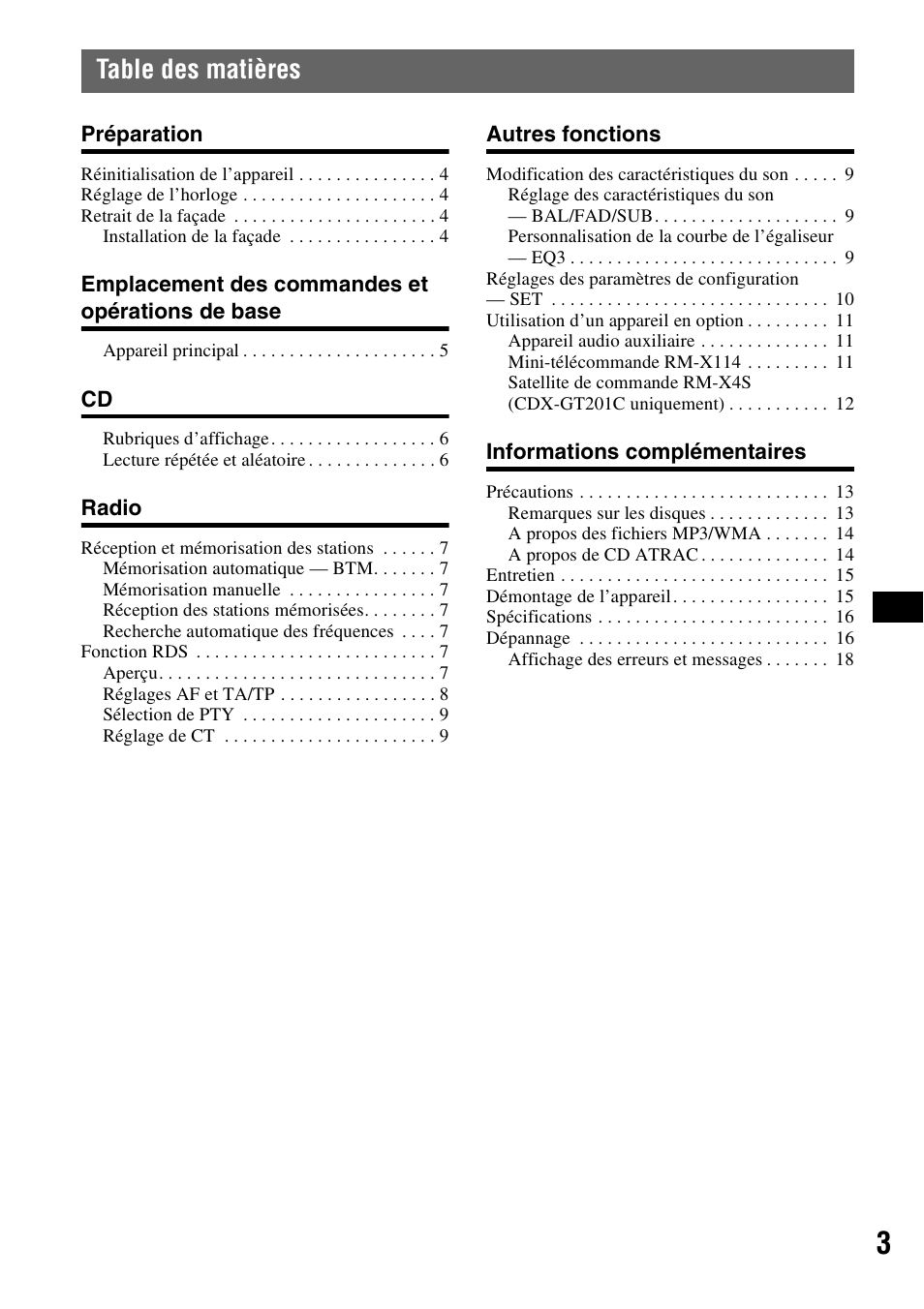 Sony CDX-GT200S User Manual | Page 37 / 92