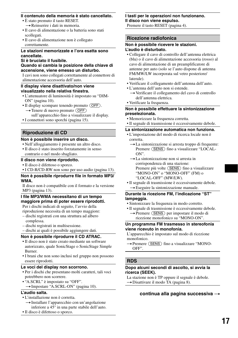 Sony CDX-GT200S User Manual | Page 69 / 92