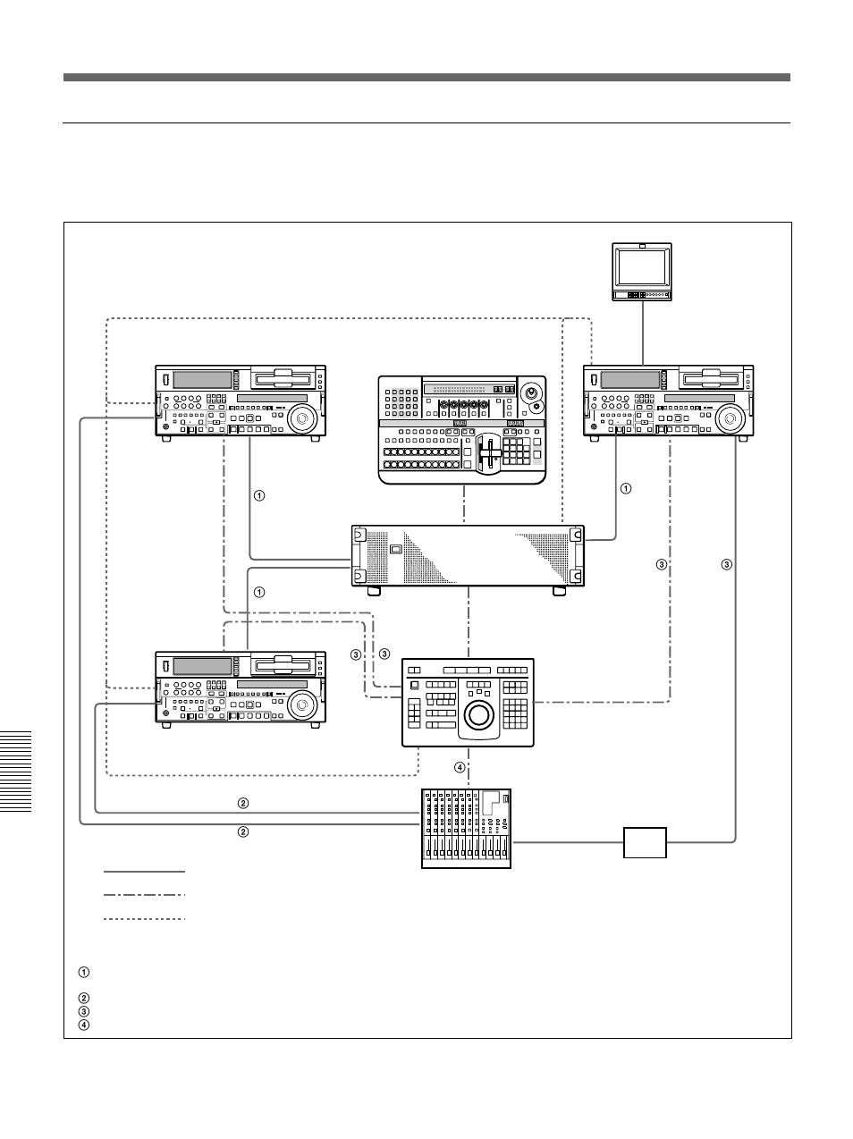 Connections for an a/b roll editing system, When using the bve-2000 | Sony DFS-700 User Manual | Page 134 / 212