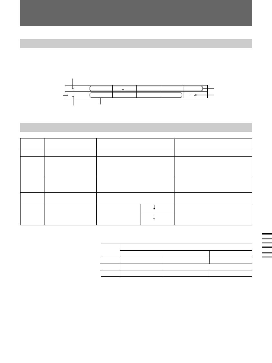Setup menu settings, Setup menu organization, System setup (page 1/8) | Sony DFS-700 User Manual | Page 135 / 212