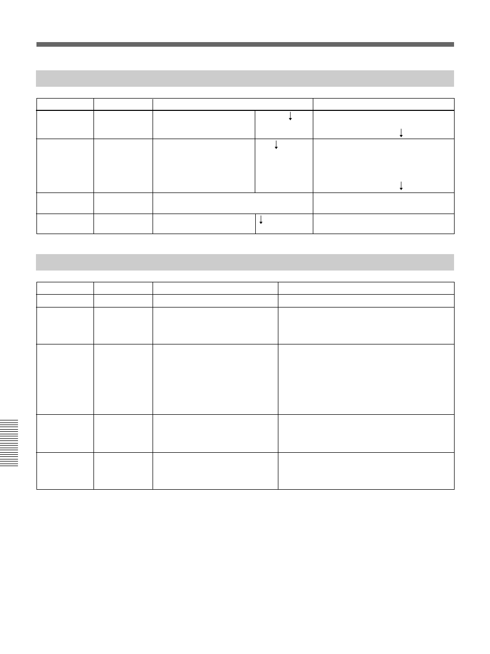 Setup menu settings | Sony DFS-700 User Manual | Page 136 / 212
