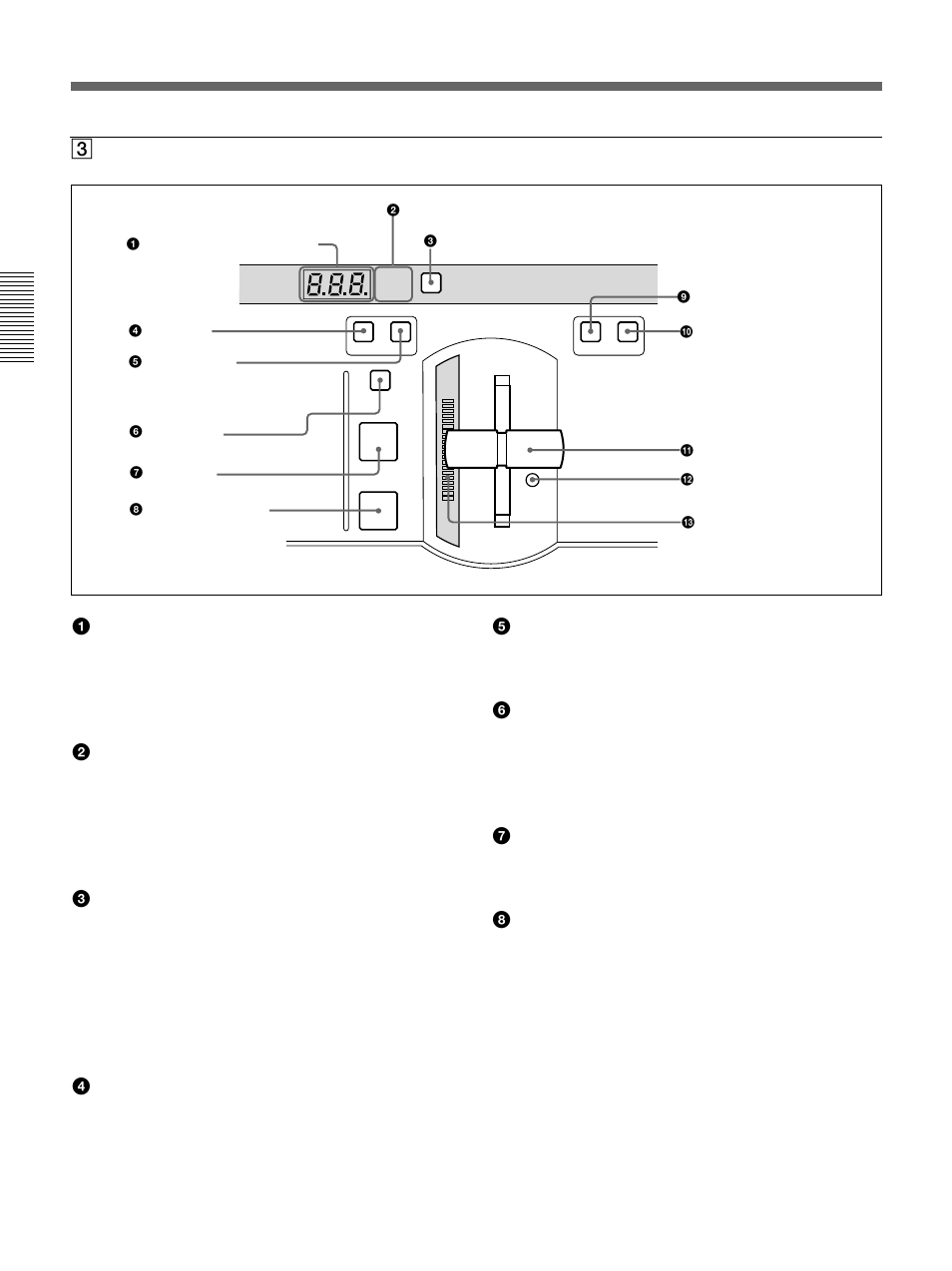 Control panel | Sony DFS-700 User Manual | Page 14 / 212