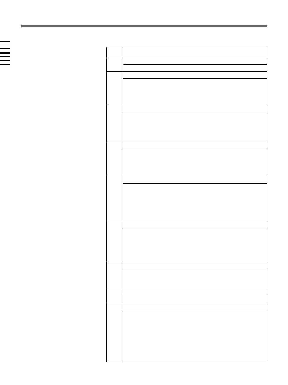 Effect control parameter list | Sony DFS-700 User Manual | Page 144 / 212