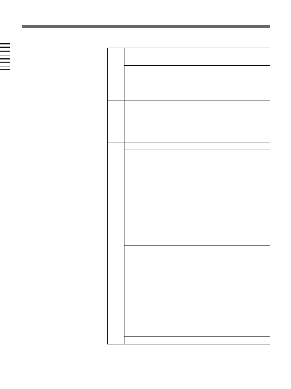 Effect control parameter list, A-10 | Sony DFS-700 User Manual | Page 148 / 212