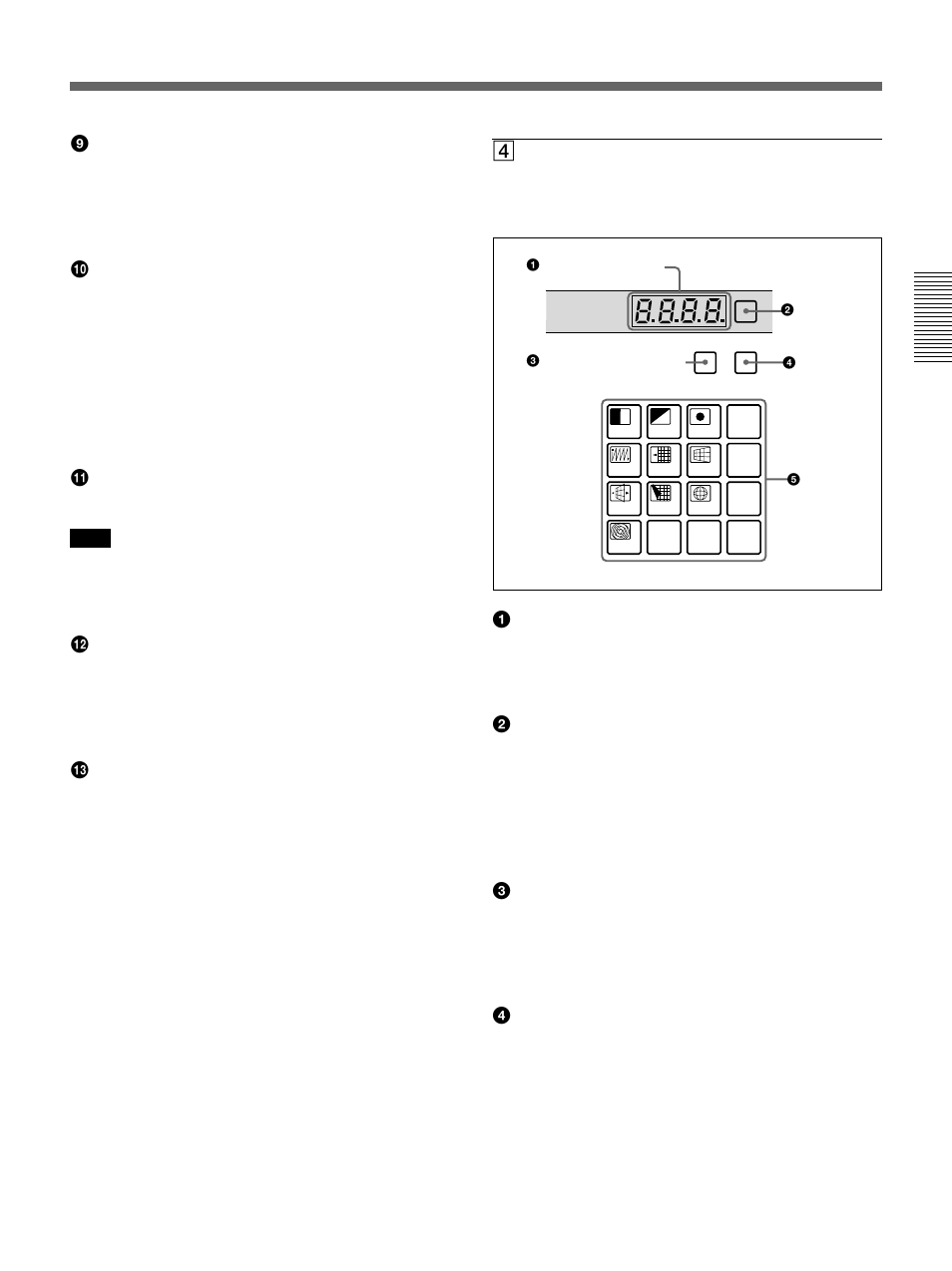 4pattern/numeric keypad | Sony DFS-700 User Manual | Page 15 / 212