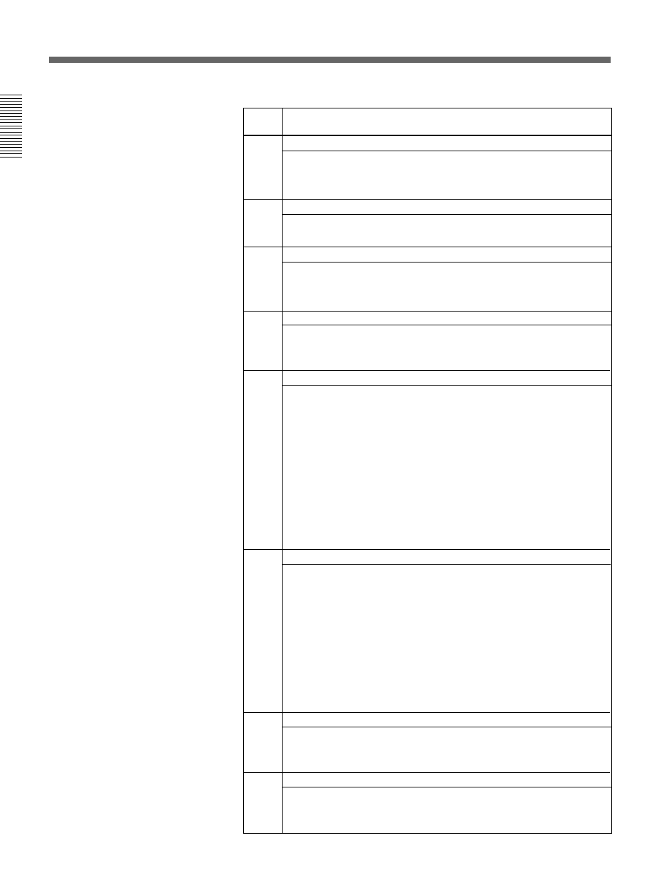 Effect control parameter list, A-12 | Sony DFS-700 User Manual | Page 150 / 212