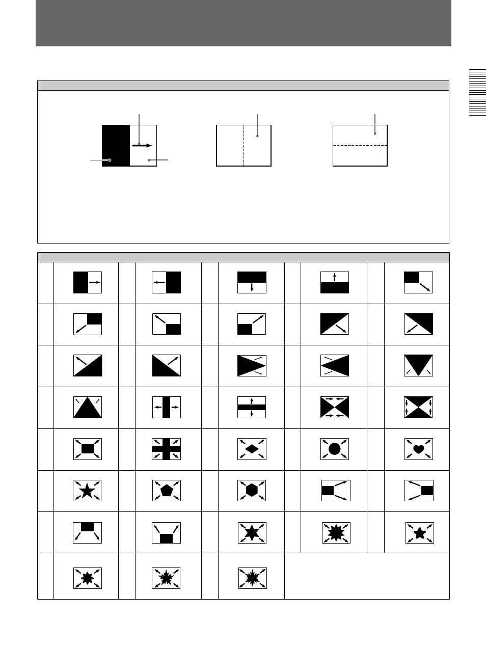 Effect pattern image list, A-29 | Sony DFS-700 User Manual | Page 167 / 212