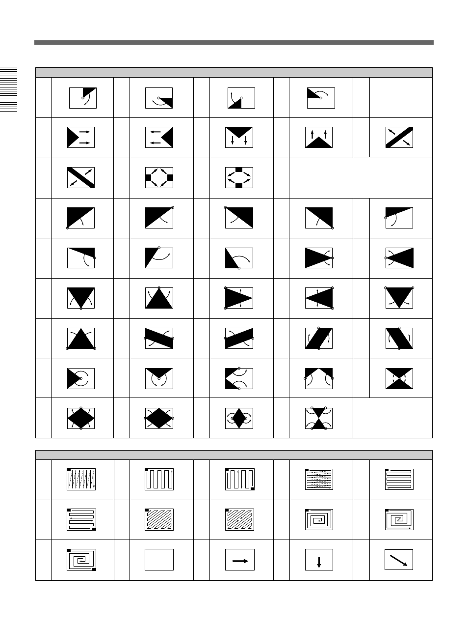 Effect pattern image list, A-30 | Sony DFS-700 User Manual | Page 168 / 212
