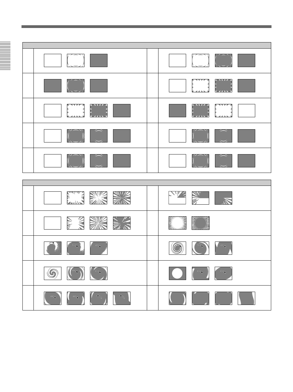 Effect pattern image list, A-46 | Sony DFS-700 User Manual | Page 184 / 212