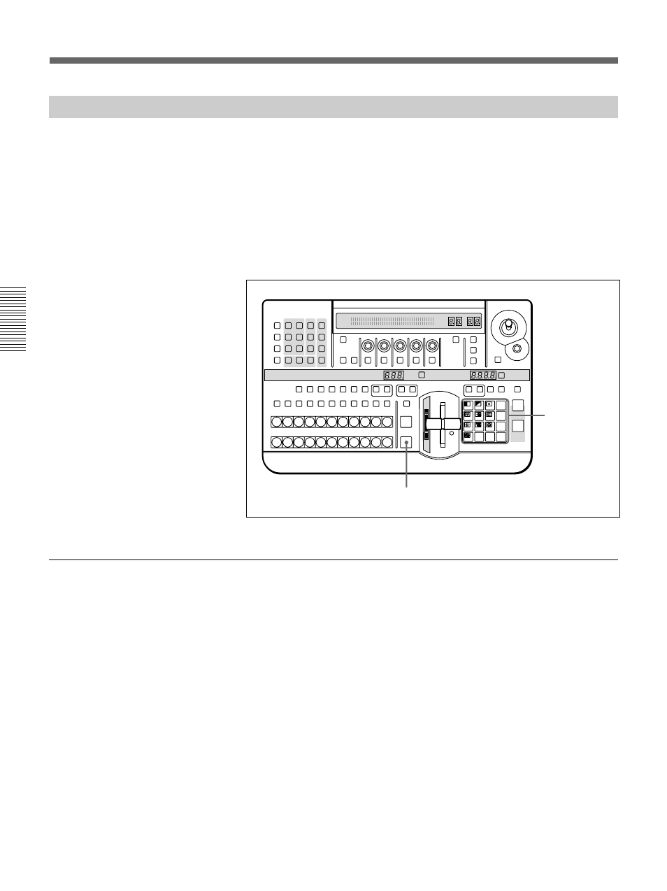 Demonstration, Dme switcher introduction, Chapter 3 basic operation | Buttons used for the demonstration, Pattern/numeric keypad auto trans button | Sony DFS-700 User Manual | Page 34 / 212