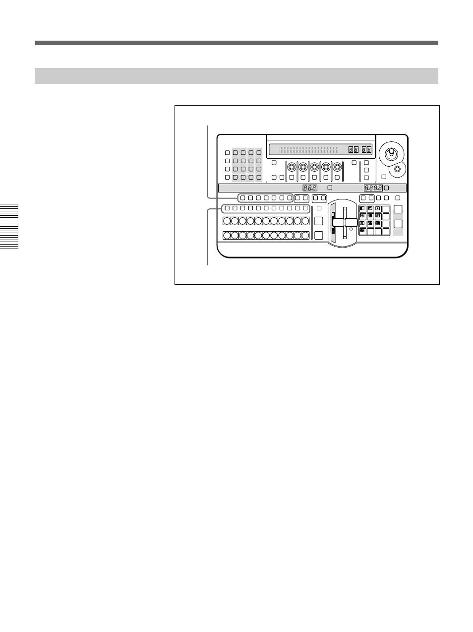 Selecting signals output to the auxiliary bus, Selecting images, Chapter 3 basic operation | Delegation buttons auxiliary buttons | Sony DFS-700 User Manual | Page 42 / 212