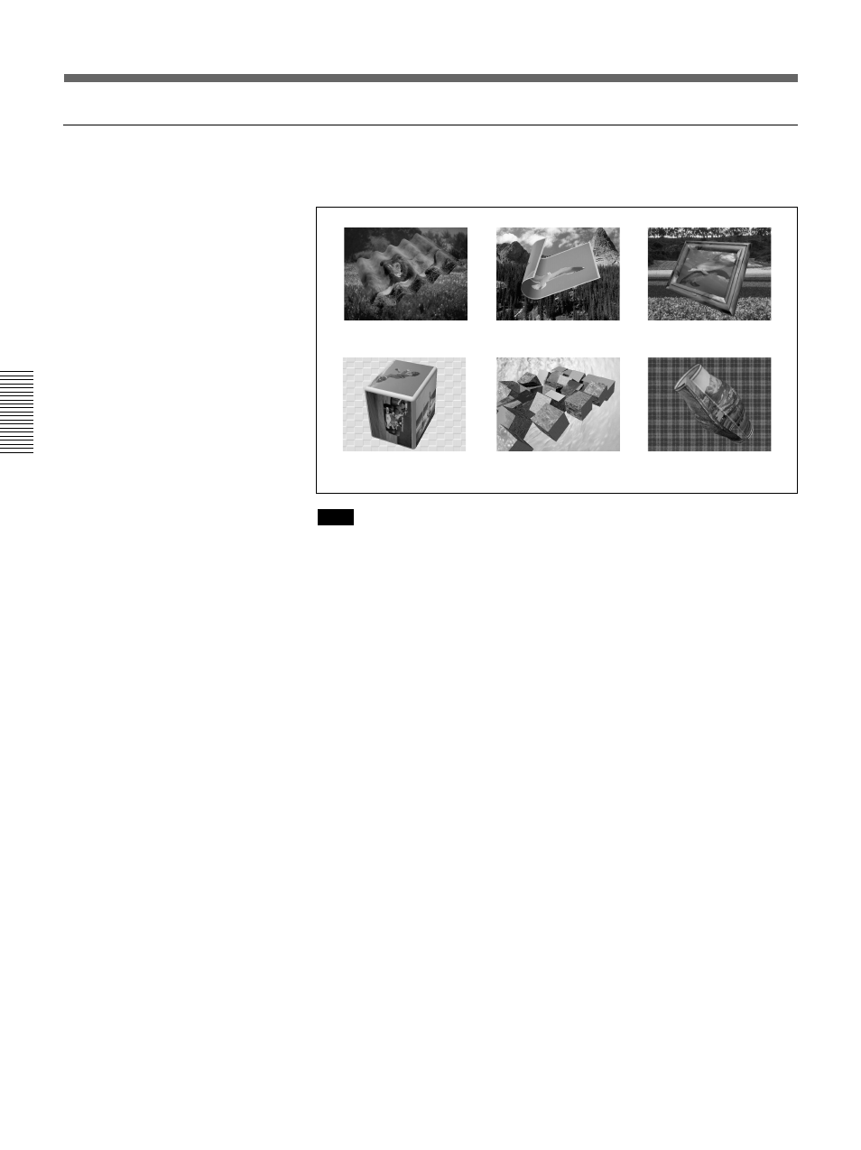 Selecting an effect, 3d mapping effects | Sony DFS-700 User Manual | Page 48 / 212