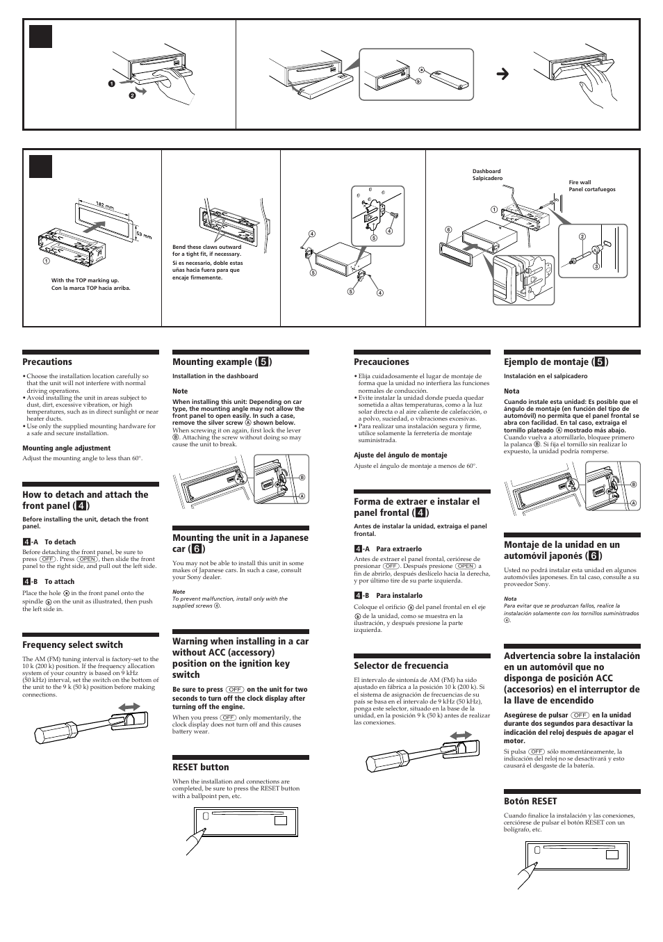 Sony CDX-L570X User Manual | Page 3 / 4