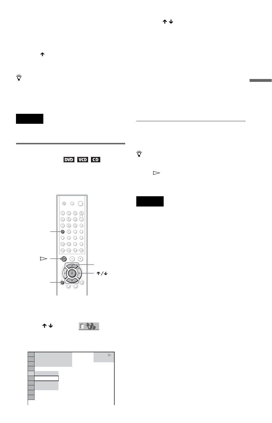 Playing in random order (shuffle play) | Sony DVP-NS425P User Manual | Page 33 / 68