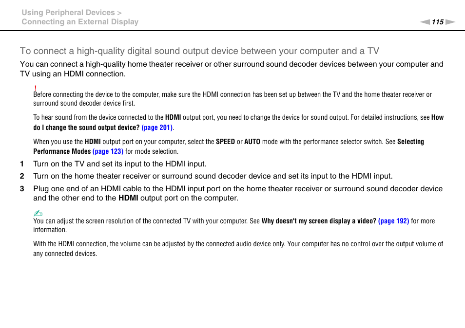 Sony VAIO VPCZ12 SERIES User Manual | Page 115 / 209