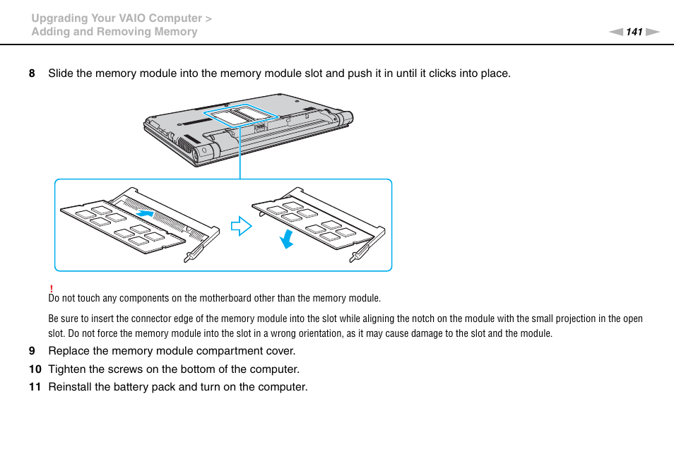 Sony VAIO VPCZ12 SERIES User Manual | Page 141 / 209