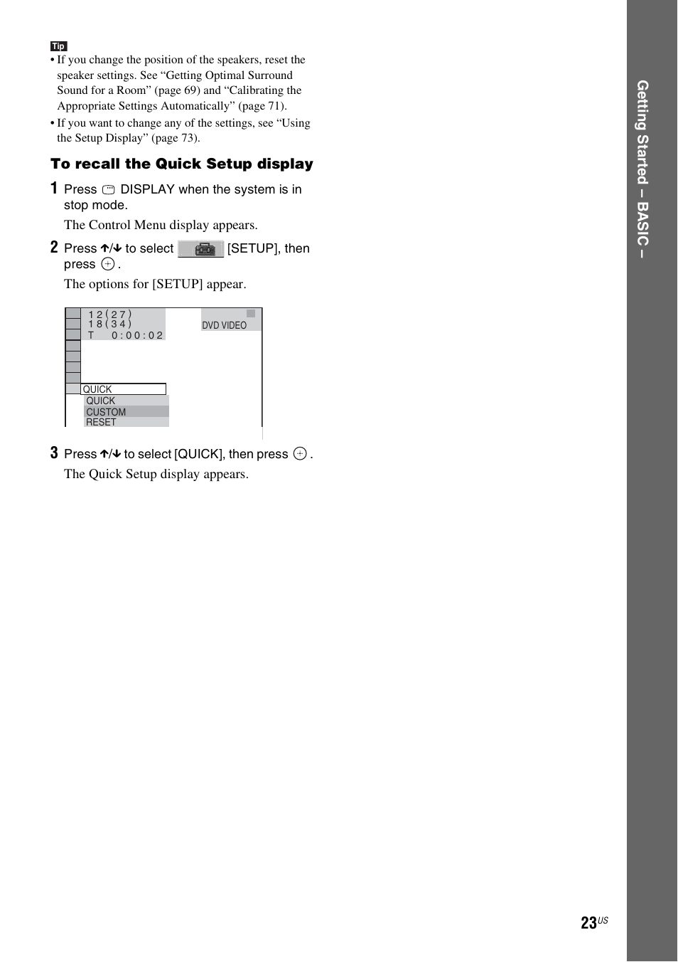 Sony DAV-HDX465 User Manual | Page 23 / 108