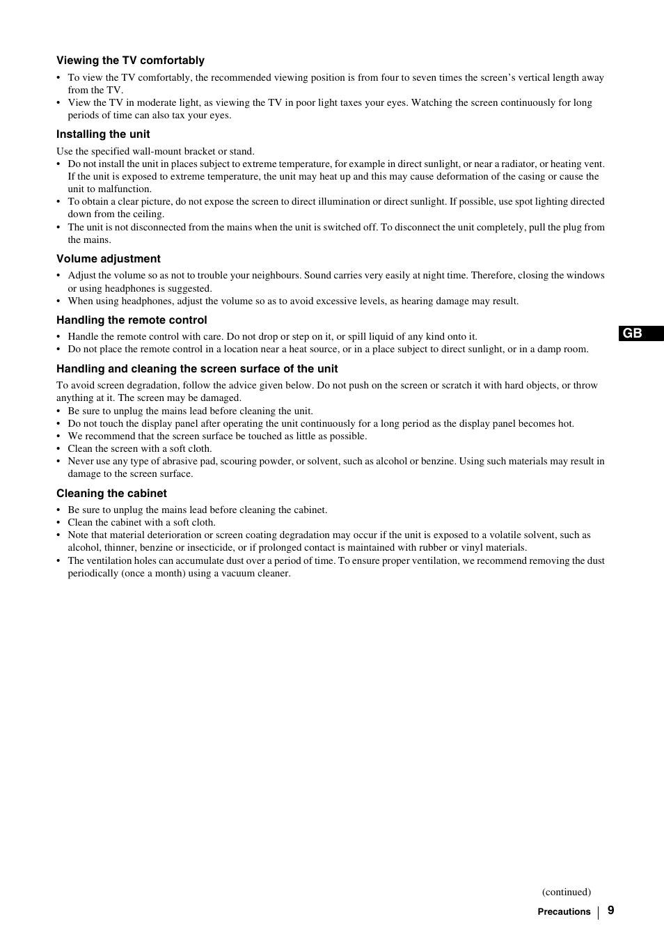 Sony KE-P37M1 User Manual | Page 11 / 204