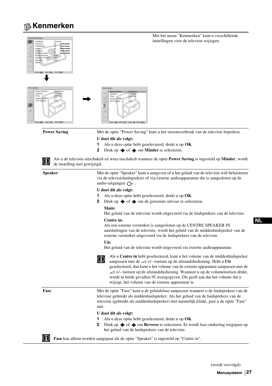 Kenmerken | Sony KE-P37M1 User Manual | Page 181 / 204