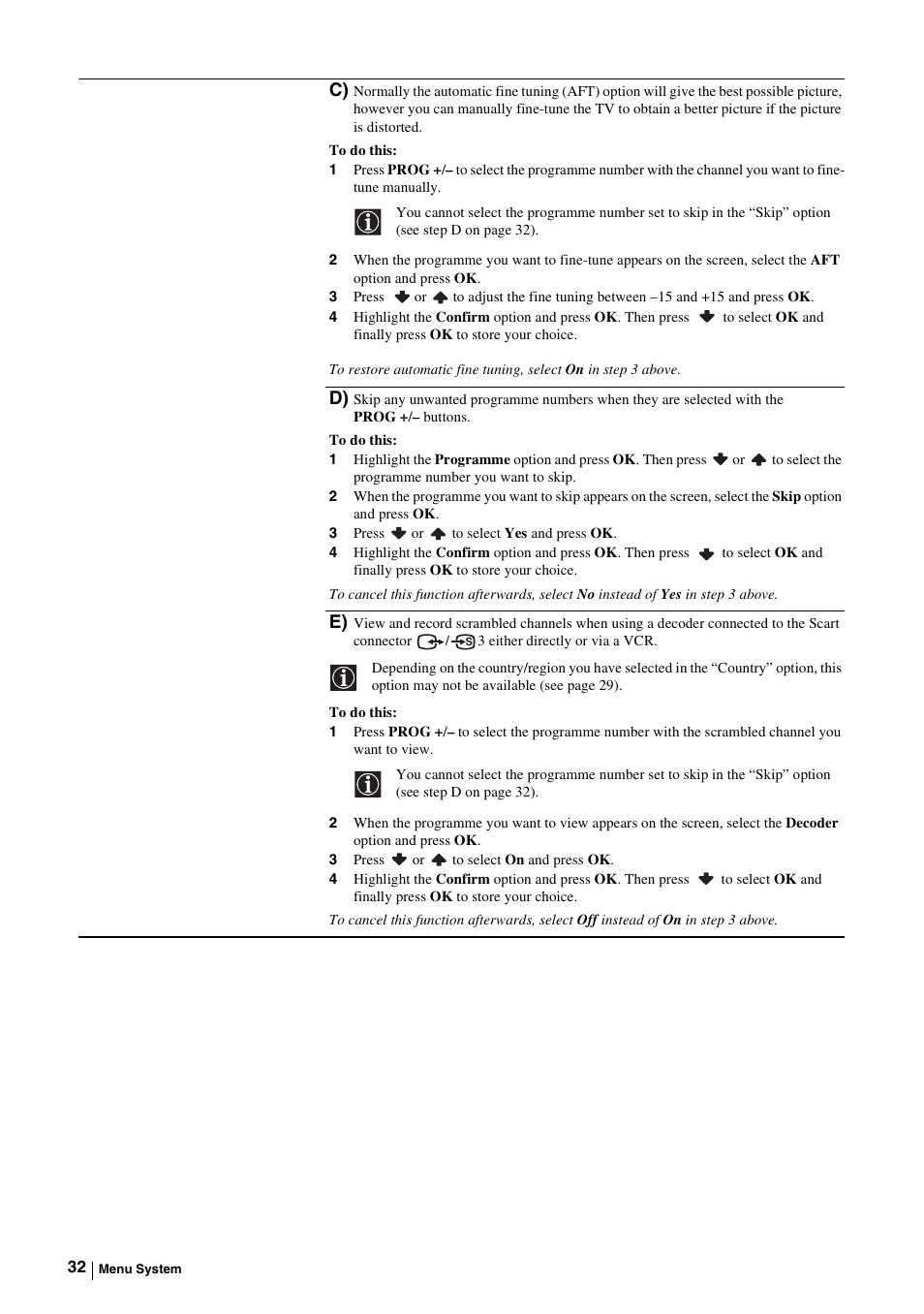 Sony KE-P37M1 User Manual | Page 34 / 204