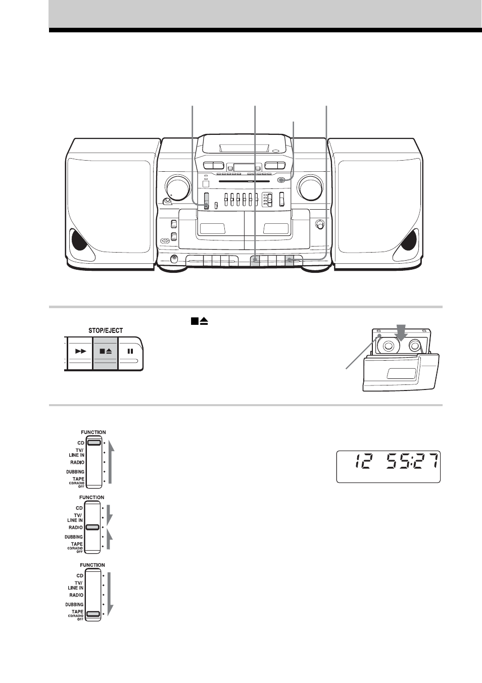 Recording on a tape | Sony CFD-CD777S MK2 User Manual | Page 10 / 56