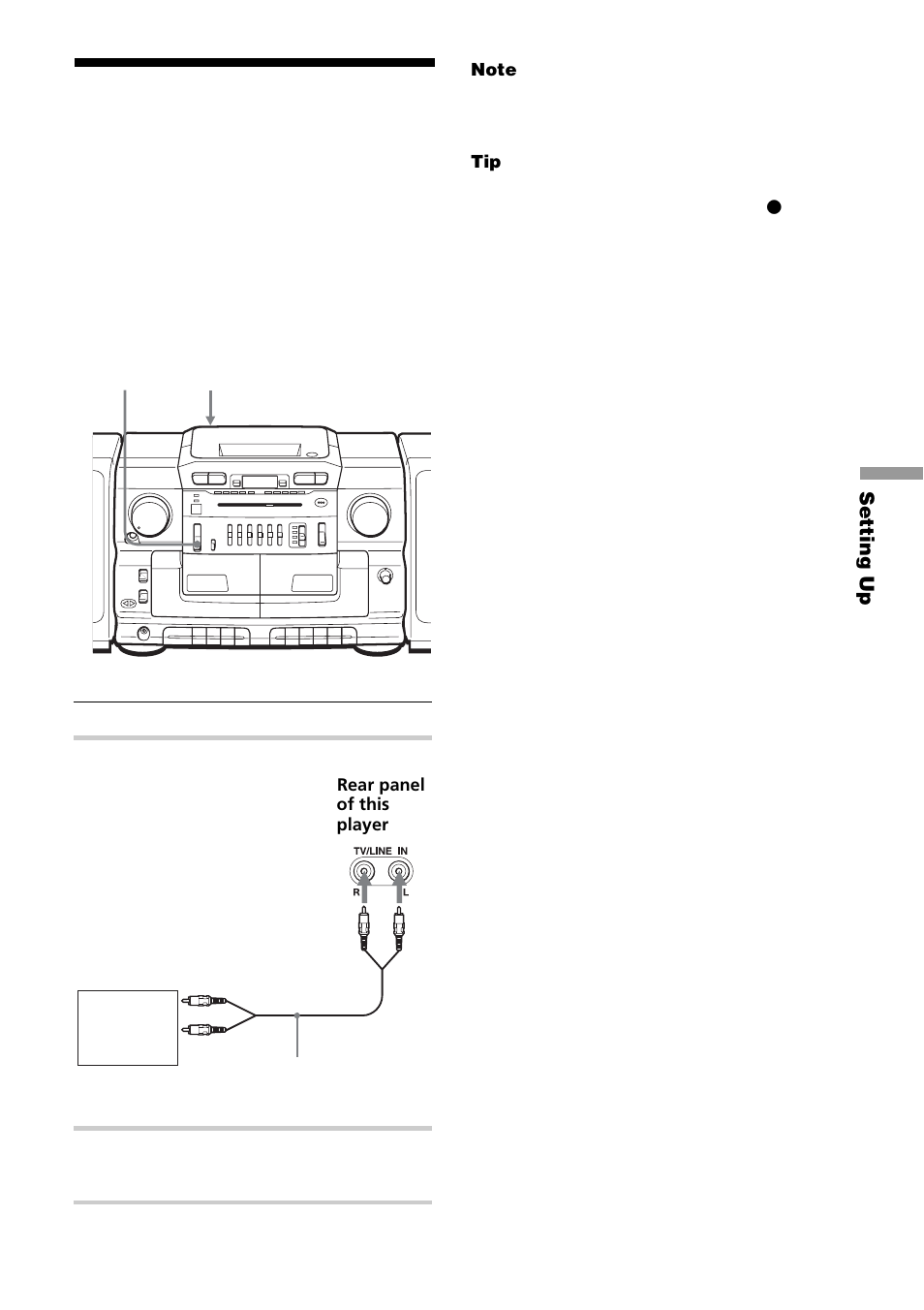 Connecting optional components | Sony CFD-CD777S MK2 User Manual | Page 21 / 56