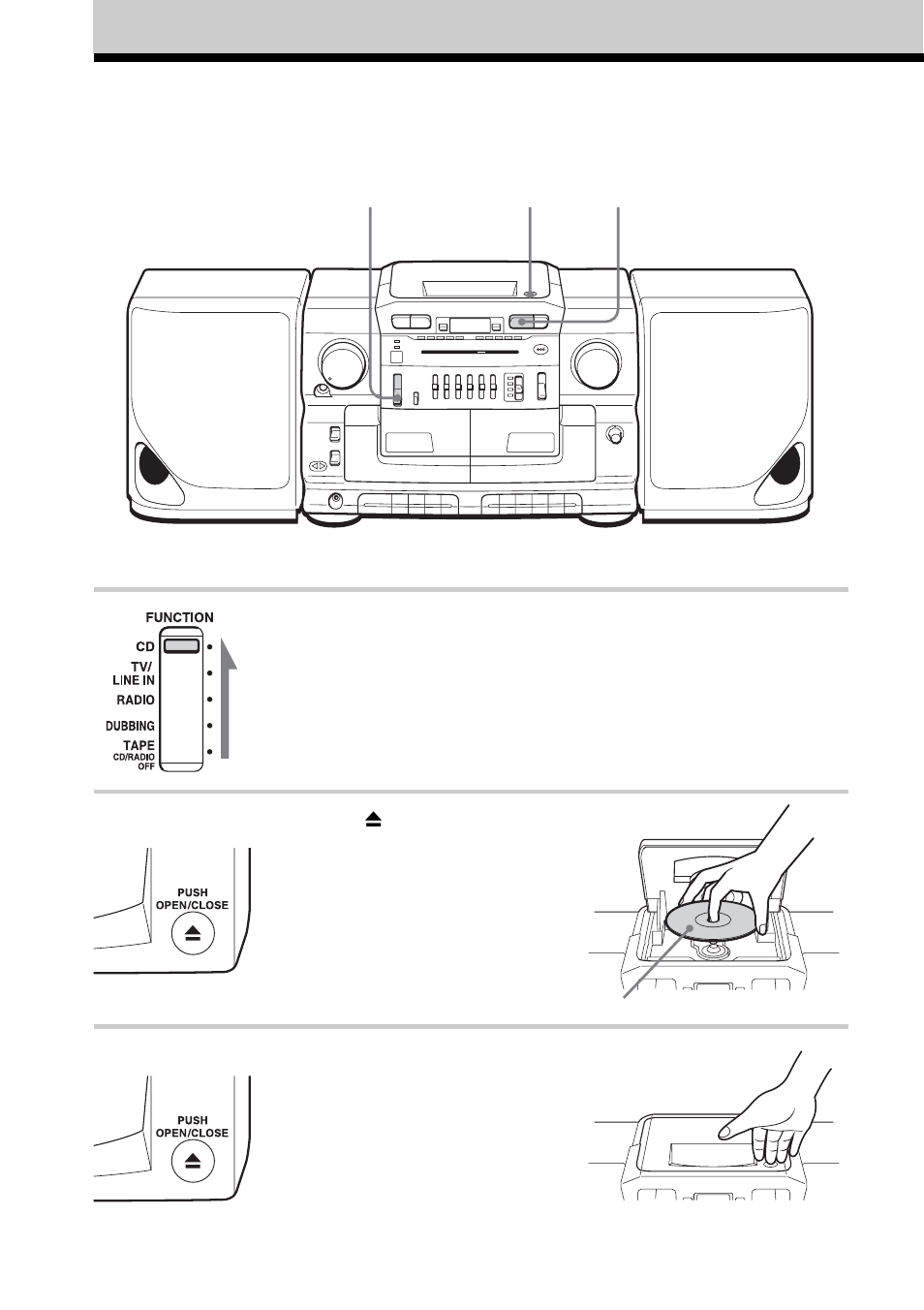 Basic operations, Playing a cd | Sony CFD-CD777S MK2 User Manual | Page 4 / 56