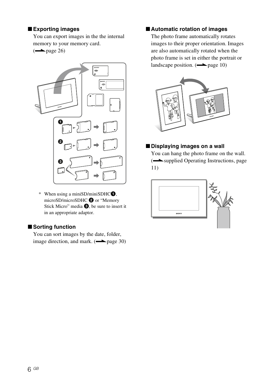 Sony DPF-E75 User Manual | Page 6 / 48