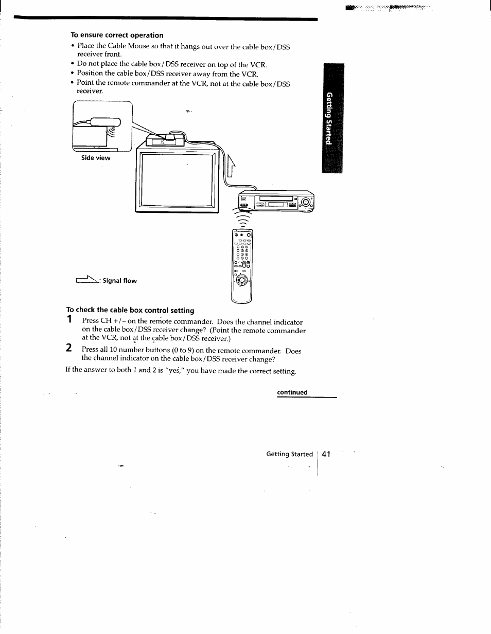 To ensure correct operation | Sony SLV-778HF User Manual | Page 41 / 88