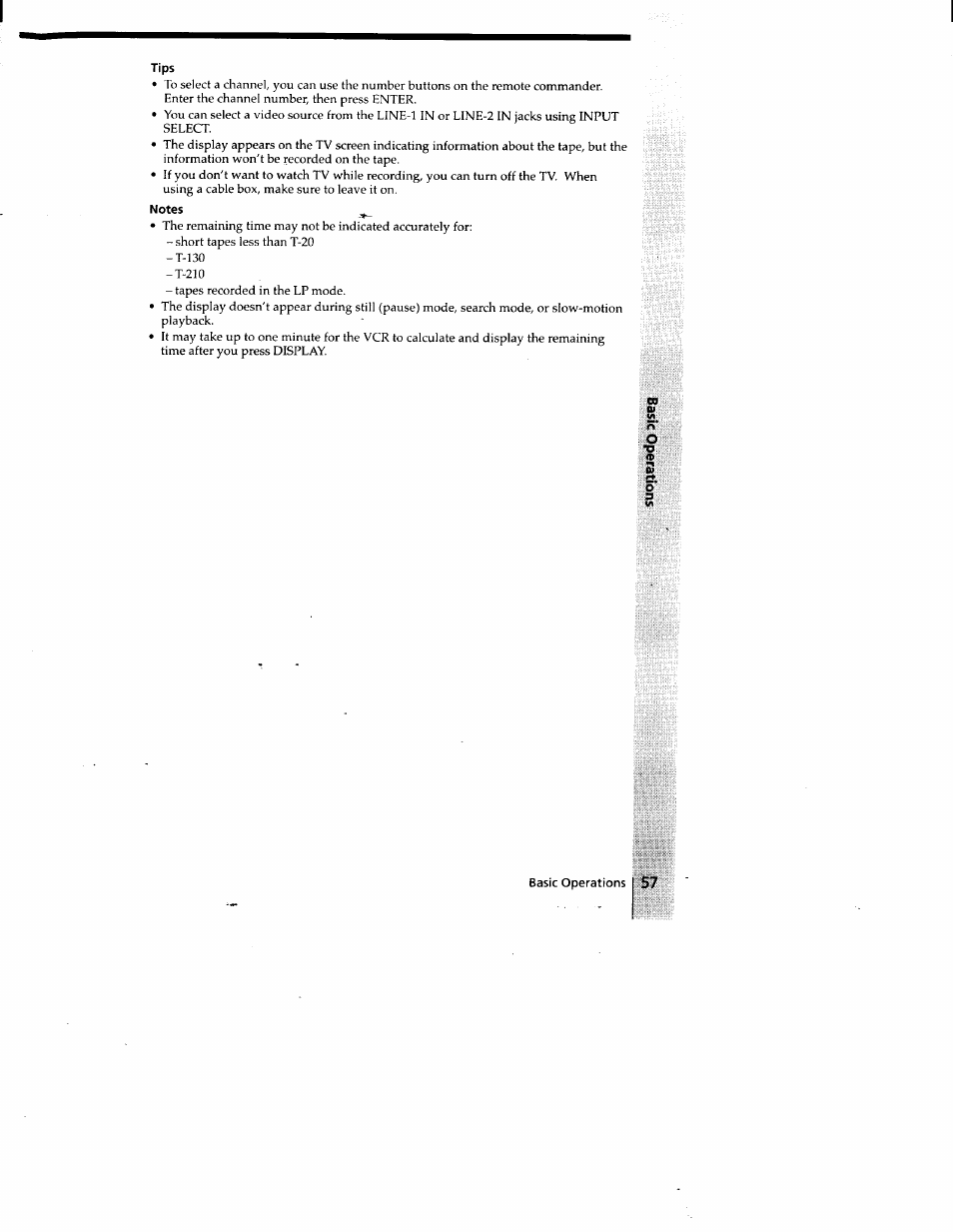 Tips, Notes | Sony SLV-778HF User Manual | Page 57 / 88