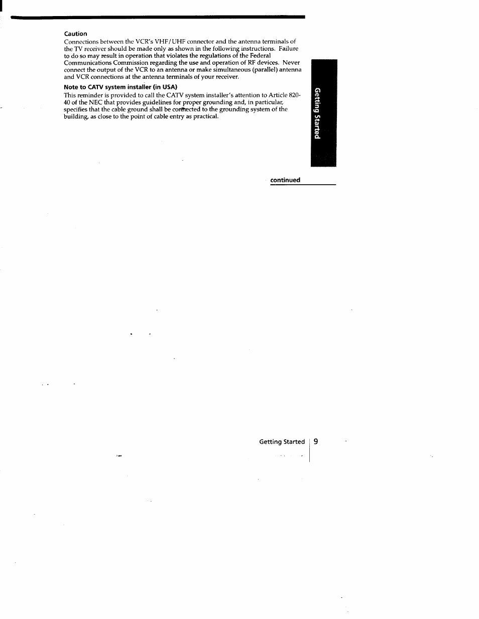 Sony SLV-778HF User Manual | Page 9 / 88