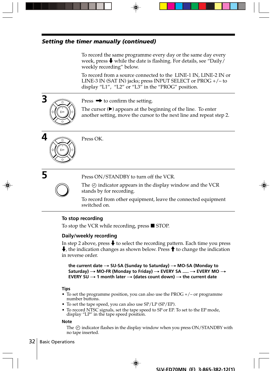 Sony SLV-ED70MN User Manual | Page 32 / 55
