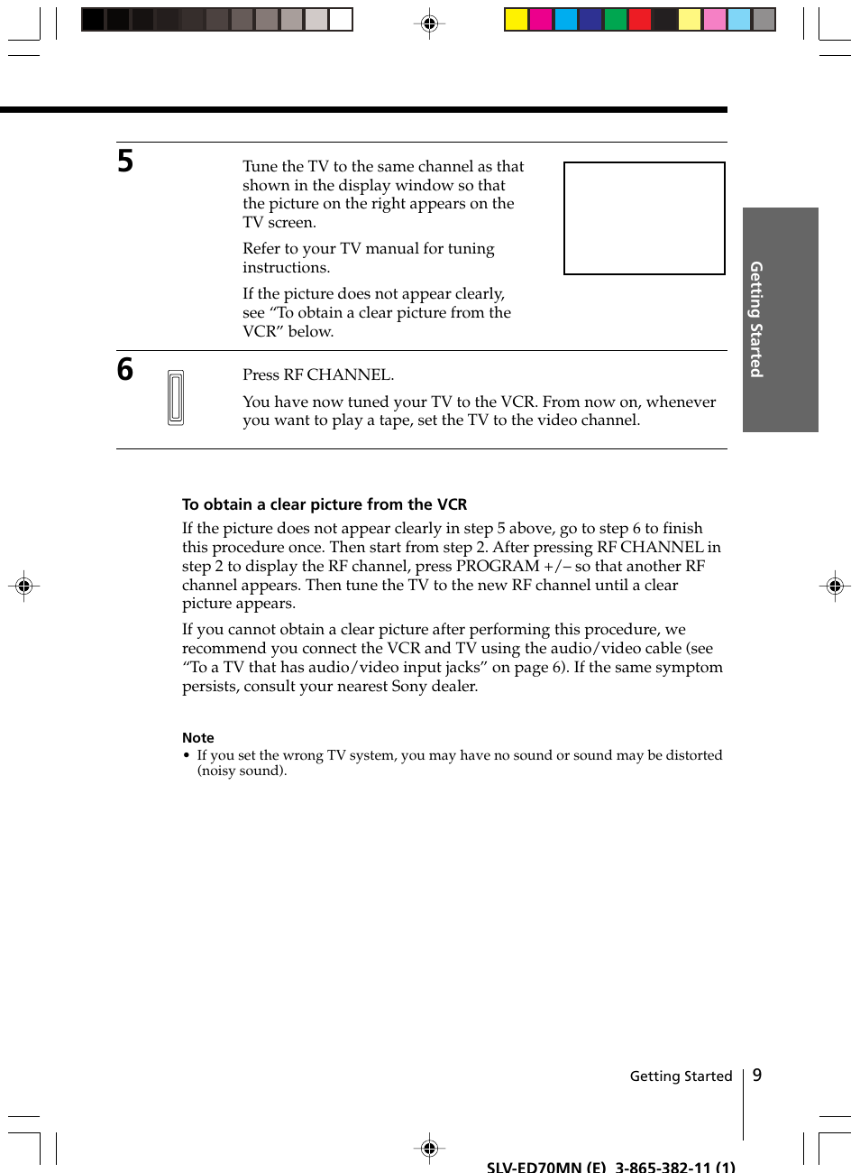 Sony SLV-ED70MN User Manual | Page 9 / 55