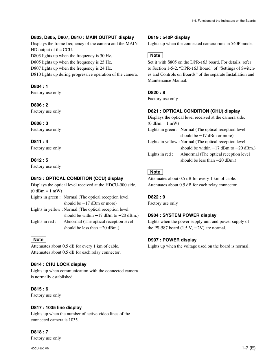 Sony HDCU-900 User Manual | Page 17 / 74