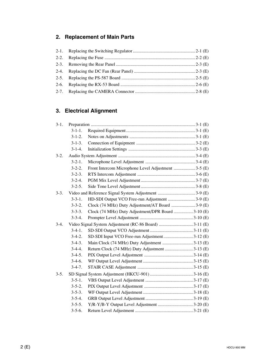 Sony HDCU-900 User Manual | Page 6 / 74